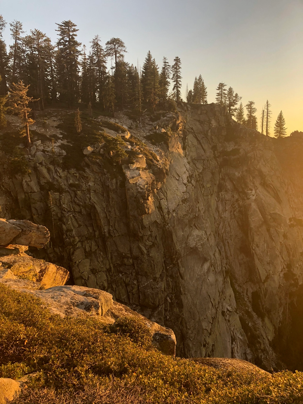 Golden hour from campsite