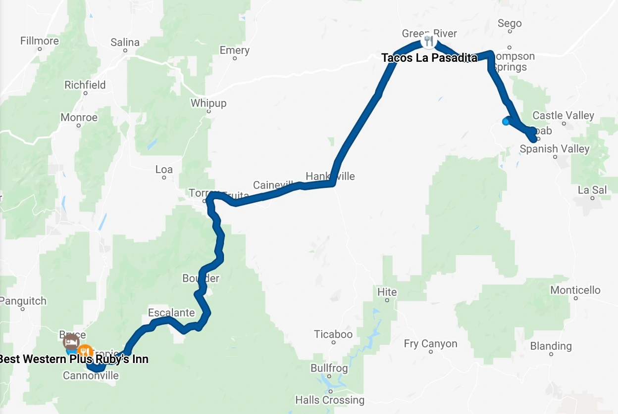 Day 3 route map