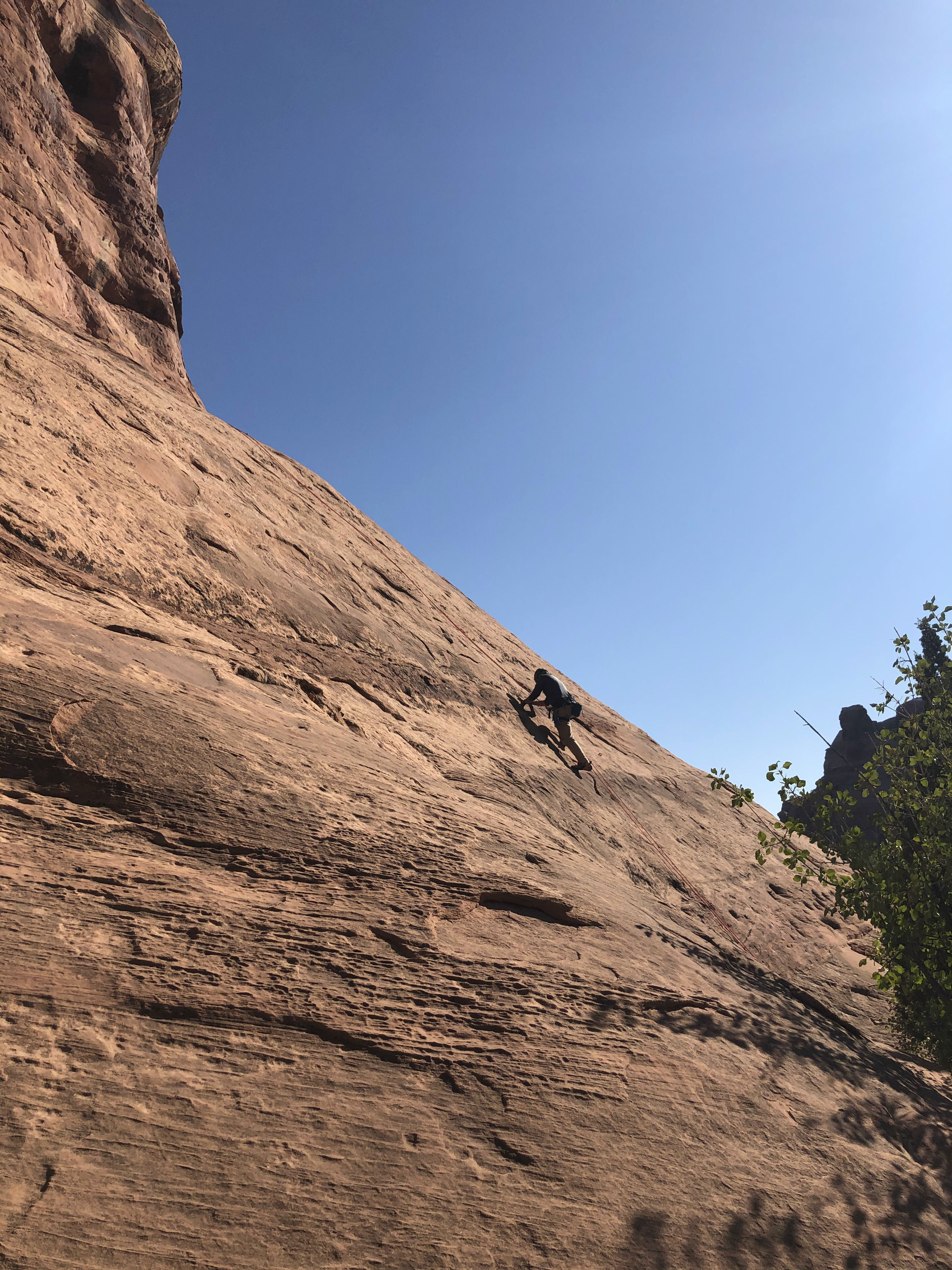 Climbing near Moab