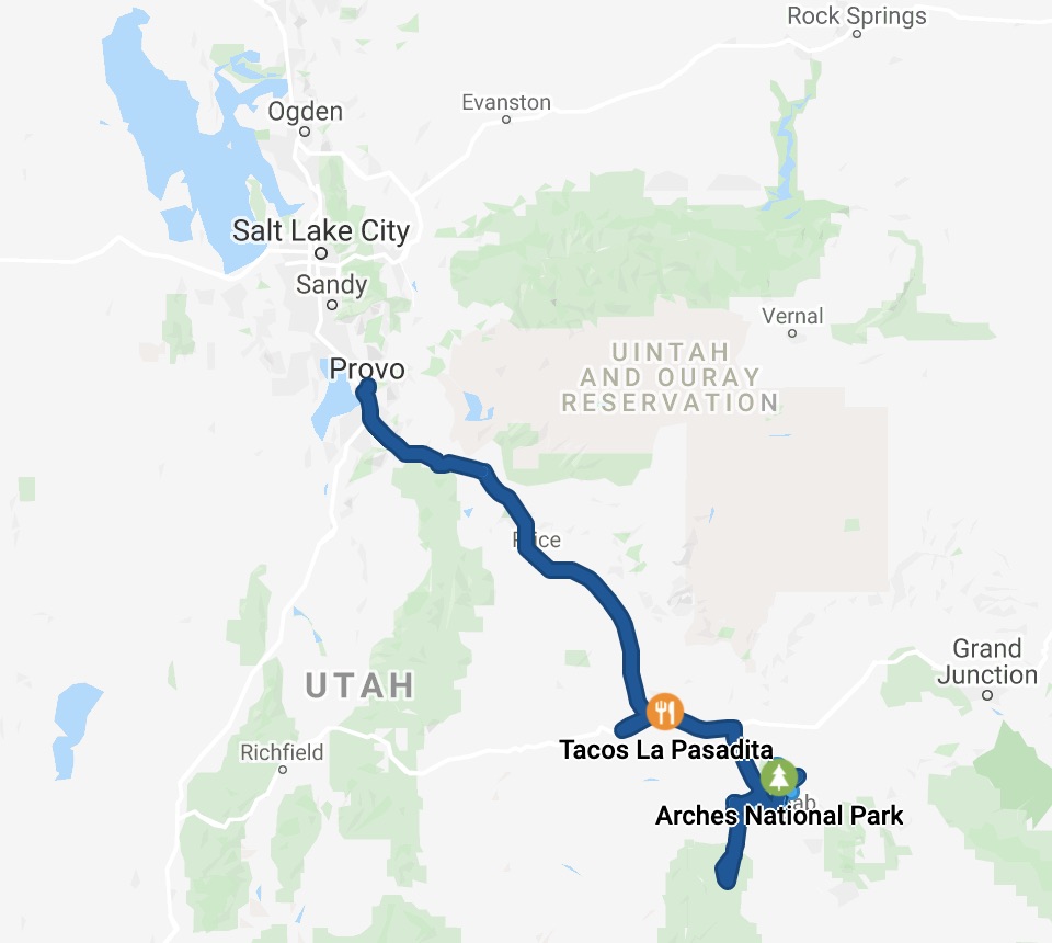 Day 4 route map