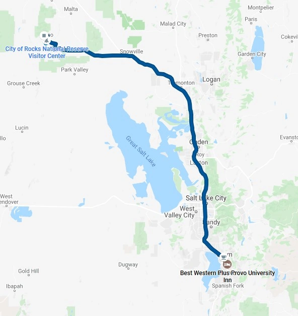 Day 5 route map