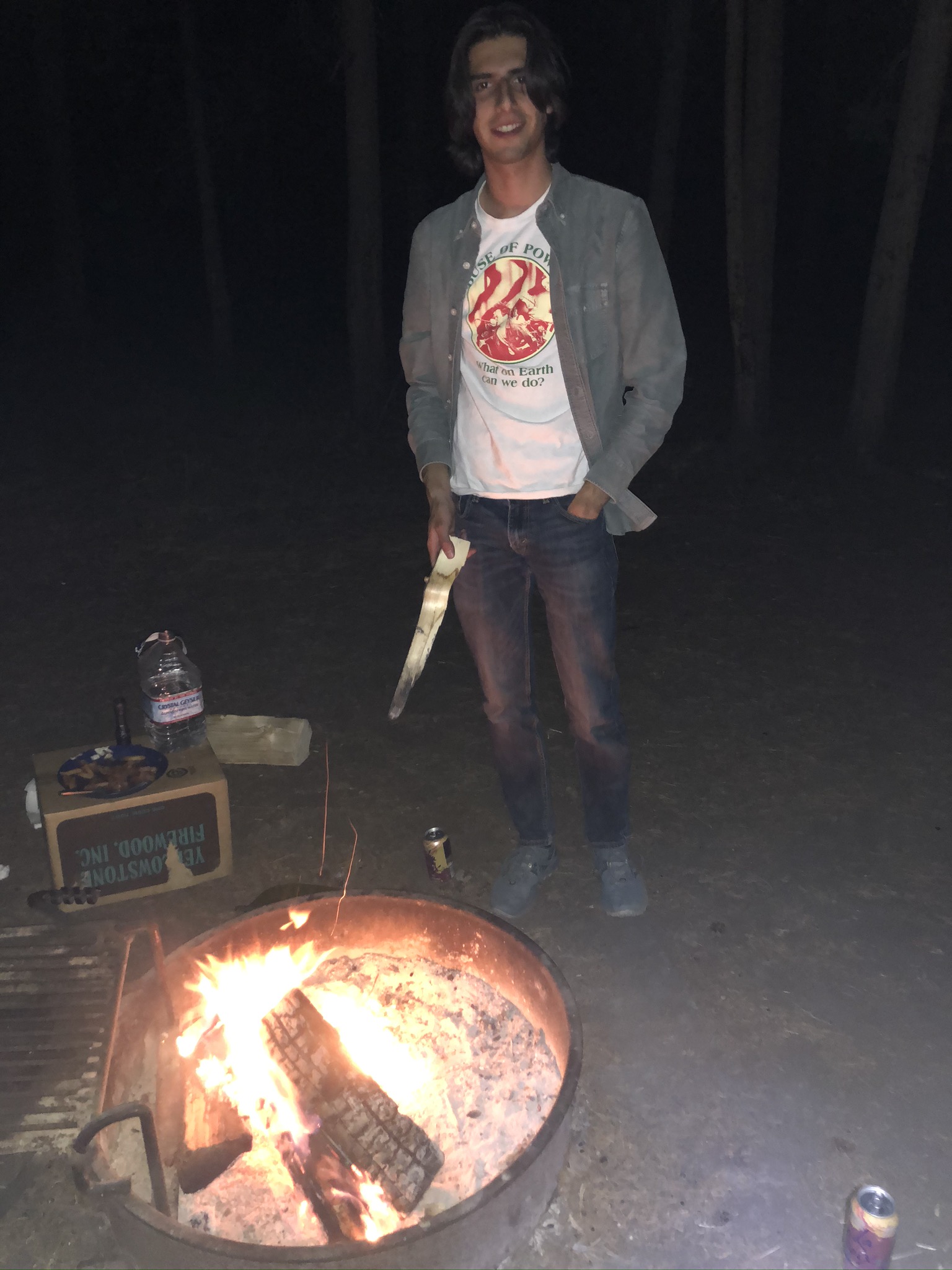 Campfire at Yellowstone