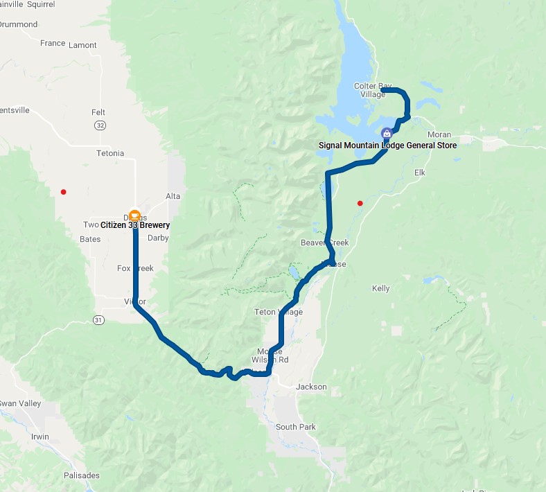 Day 7 route map