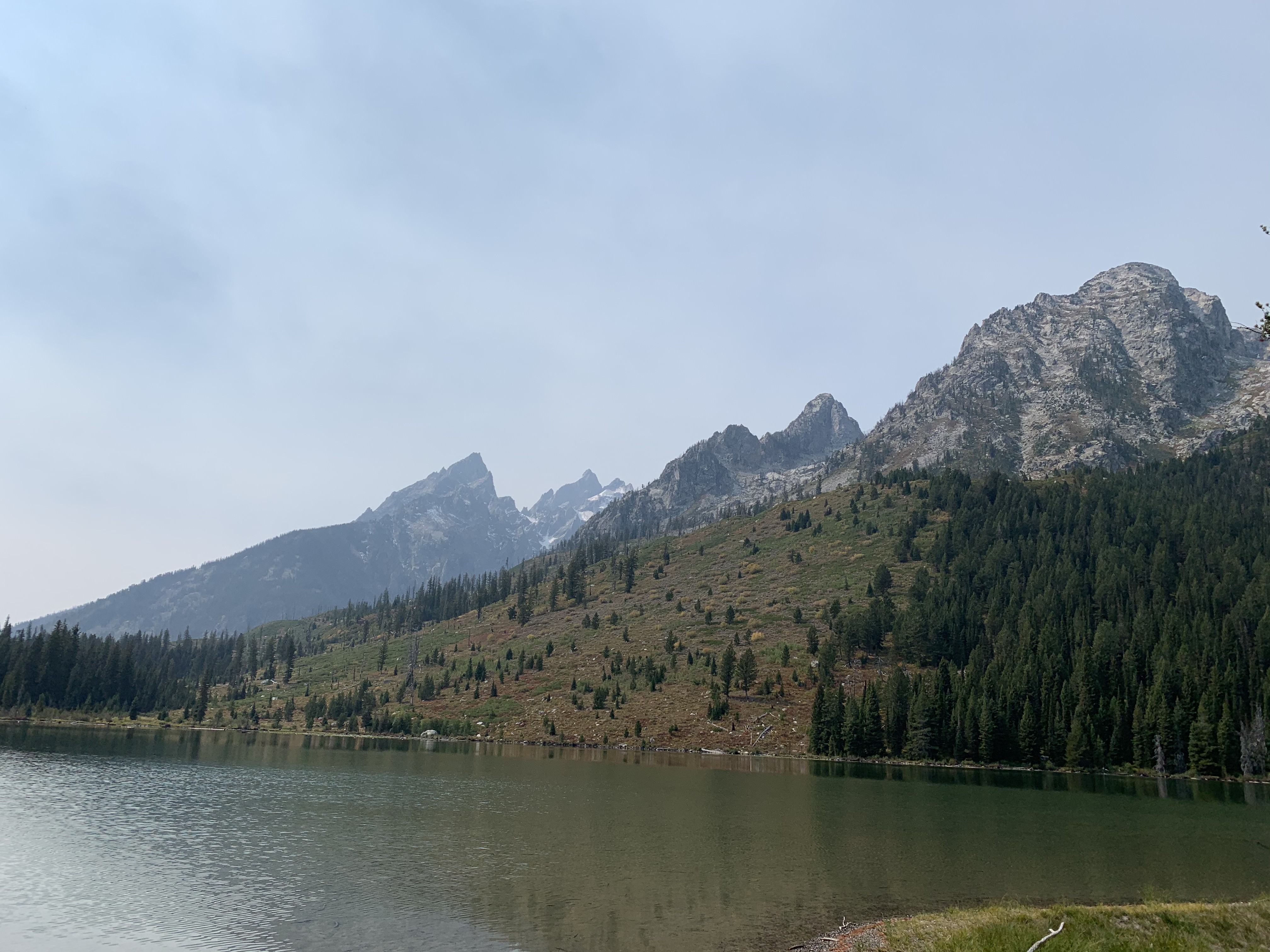 Alpine lake at the trailhead