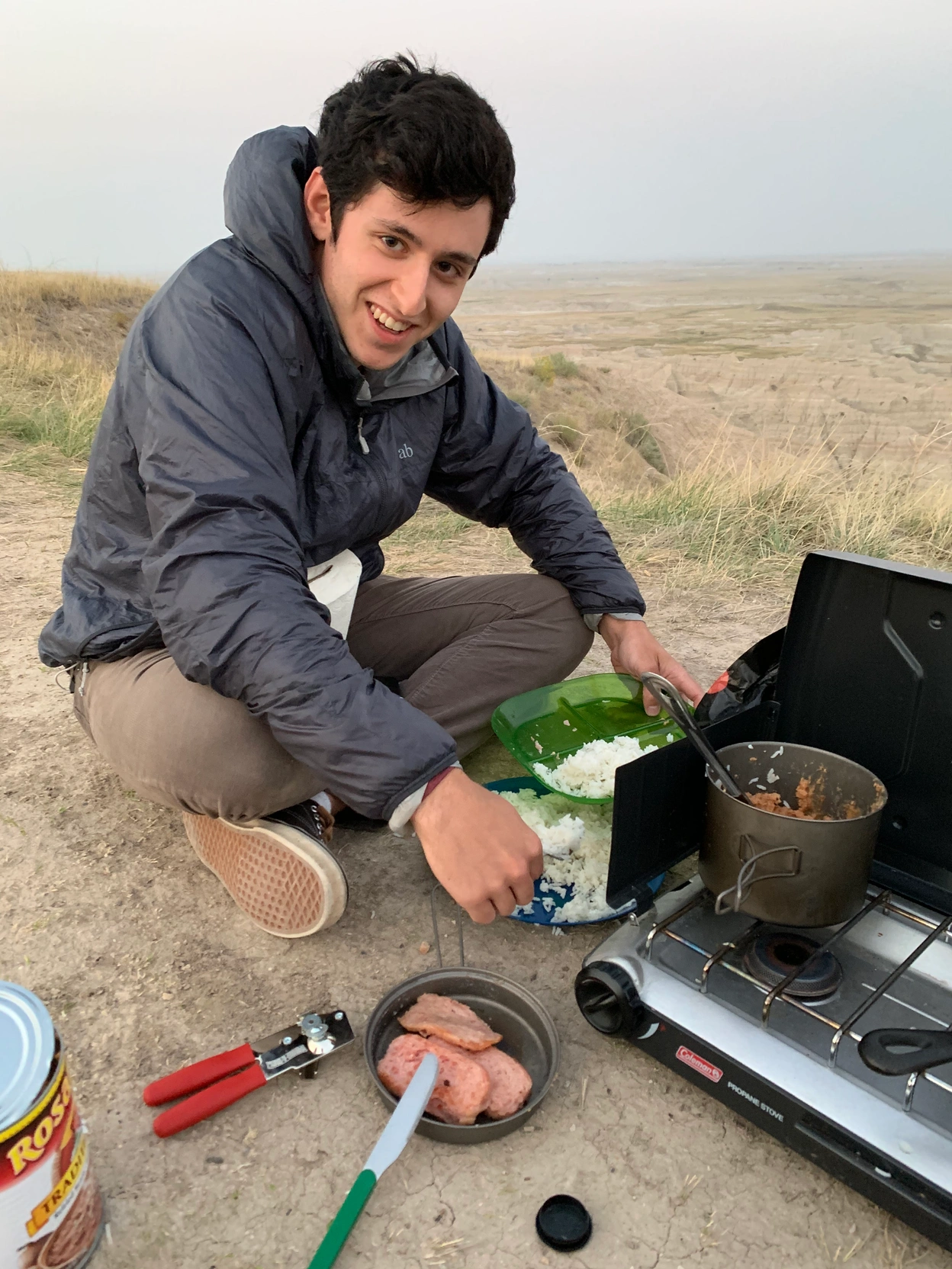 Badlands campsite