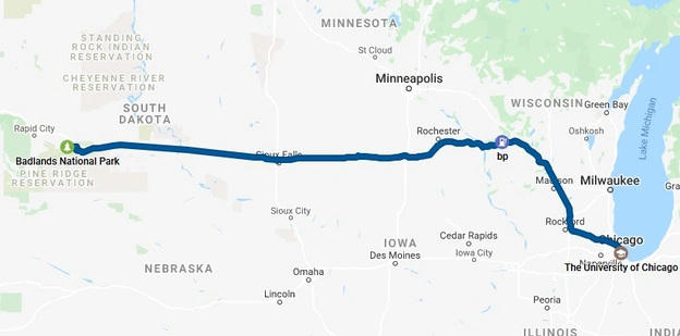 Final day route map
