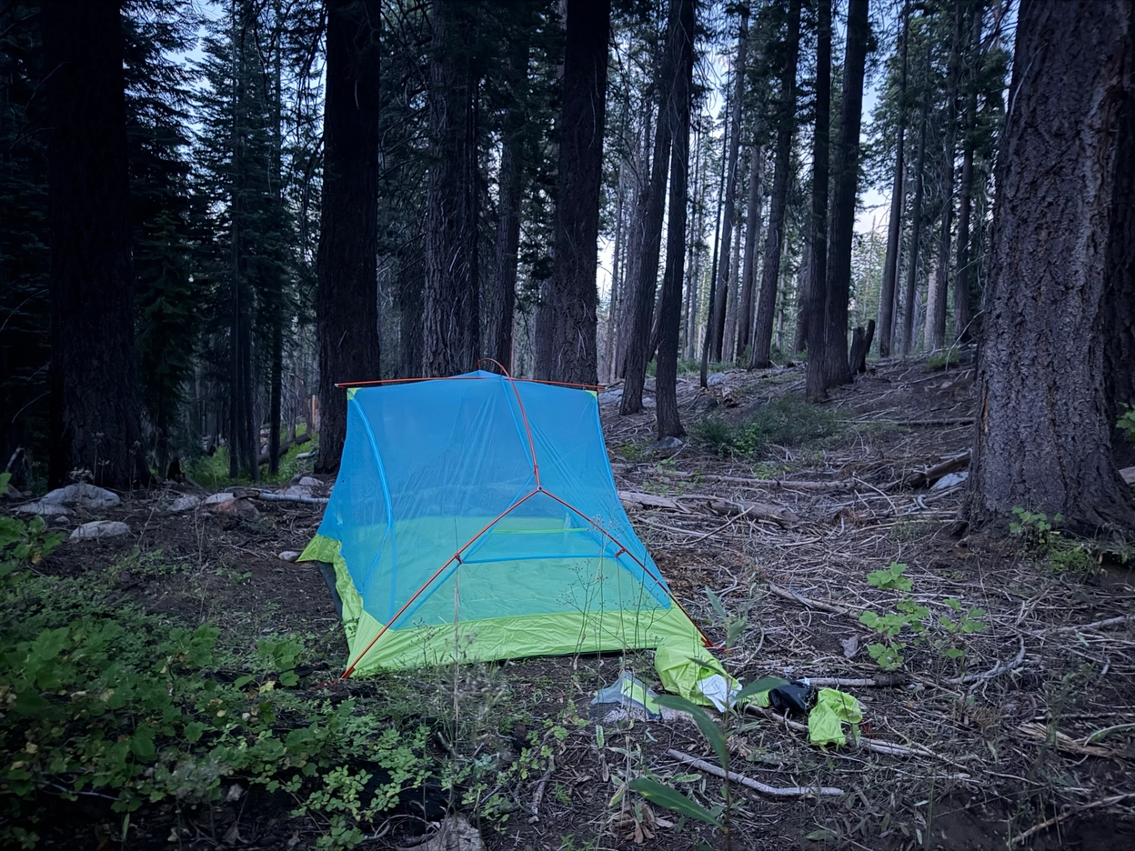 Our first campsite